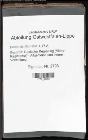 Verwaltung der Leihekasse, Bd. 2