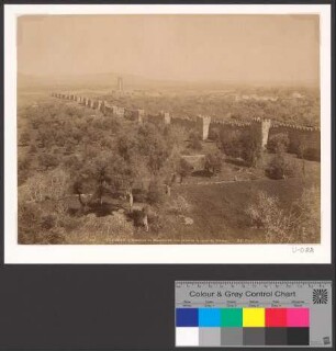 Tlemcen. L´Enceinte de Mansourah, vue prise de la route de Sebdou