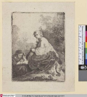 [Die Nägelschneiderin; Woman Cutting Her Mistress's Nails; La coupeuse d'ongles]