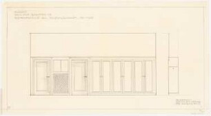 Villa von der Heydt, Berlin-Tiergarten Umbau: Wandansicht 1:20