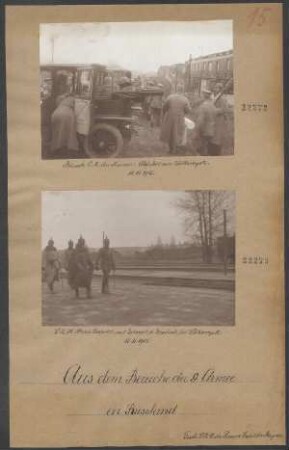 S.K.H. Prinz Leopold mit General von Grodeck in Wolkowysk