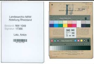 Entnazifizierung Anton Latz , geb. 25.04.1896 (Betriebsleiter)