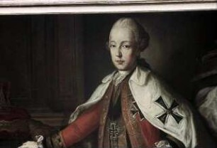 Porträt des Erzherzogs Maximilian von Österreich im Gewand des Deutschen Ordens