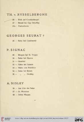 P. Signac (Nr. 29-35)