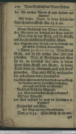 Vom Beschluß des Vater Unsers