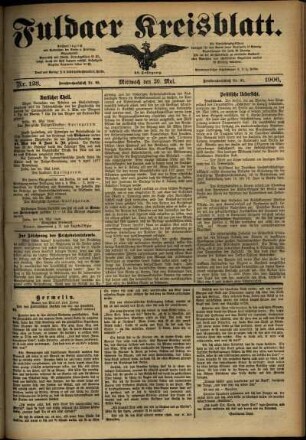 Ausgabe vom Mittwoch, den 30. Mai 1906.