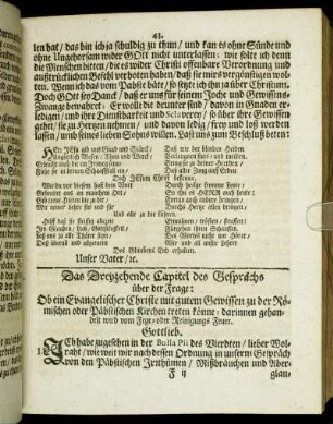 Das Dreyzehende Capitel [...]