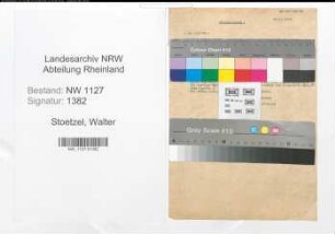 Entnazifizierung Walter Stoetzel , geb. 00.00.0000 (Dreher)
