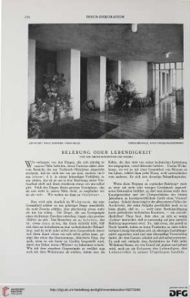 38: Belebung oder Lebendigkeit