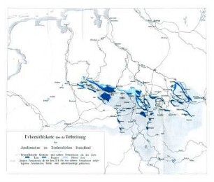 Uebersichtskarte über die Verbreitung der Juraformation im Nordwestlichen Deutschland