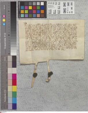 Hainer Hof: Verzicht Greda v. Wolfskehlen, Richartus v. Mossichenheim Ritter Witwe, Richarts ihres Sohns und ........ v. Lindorf, ihres Tochterman...