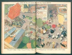 Cómo se ven las cosas desde lo alto del pasaje Güemes - [Ilustración]