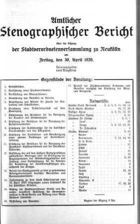 30. April 1920