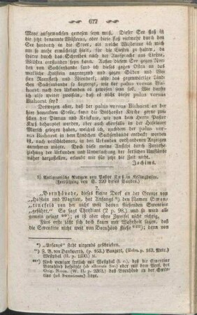 5) Antiquarische Notizen von Pastor Kuß in Kellinghusen. (Fortsetzung von S. 220 dieses Bandes.)