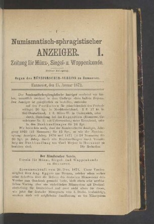 1. 15. Januar 1872