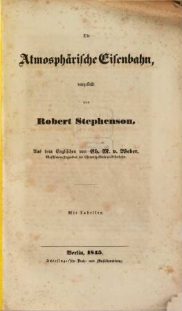 Die atmosphärische Eisenbahn