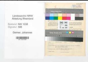 Entnazifizierung Johannes Geimer , geb. 11.10.1909 (Angestellter)
