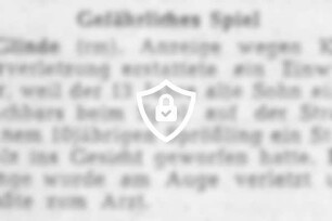 Gefährliches Spiel