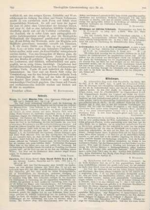 700 [Rezension] Grützmacher, Richard H., Die Jungfrauengeburt. 2., verm. u. verb. Aufl