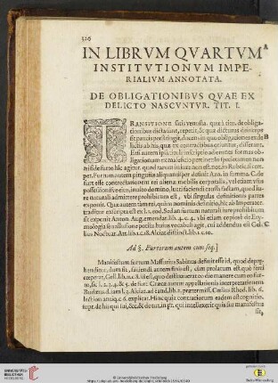 In librvm qvartvm institvtionvm imperialivm annotata