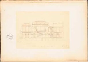 Kunsthalle: Querschnitt A B (aus: Konkurrenzentwürfe. Fotografien von Bohnstedts Entwürfen, 1857-1864)