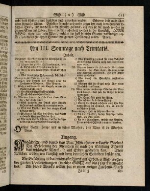 621-624, Inhalt; Eingang; Evangelium