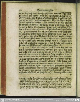 [§ LIV. Lutheri Erklärung an den Bischoff zu Brandenburg, und Pabst Leonem X.]