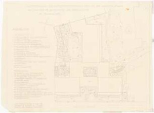 Schwesternhaus der Universitätskliniken der Universität Köln: Gestaltung und Bepflanzung des Freigeländes: Grundriss 1:100