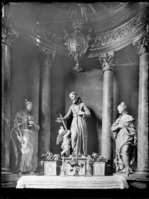 Walldürn Katholische Stadtkirche Sankt Georg Sankt Franziskusaltar (18. Jahrhundert) von Josef Berg