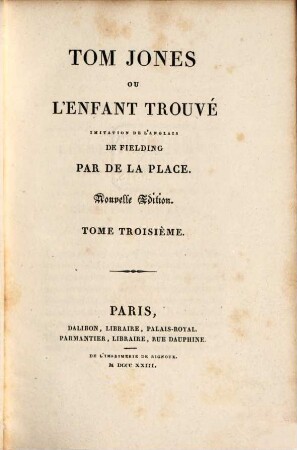 Tom Jones ou l'enfant trouvé, 3