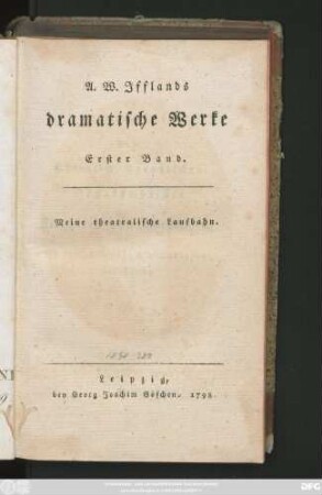 Bd. 1: Meine theatralische Laufbahn
