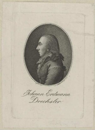Bildnis des Johann Erdmann Drechsler