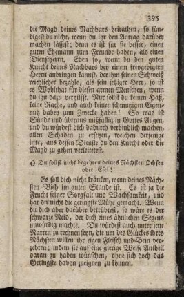 Du sollst nicht begehren deines Nächsten Ochsen oder Esel!