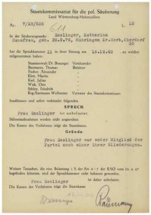 Esslinger, Katherina