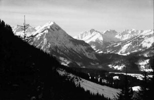 Oberstdorf: Nebelhorn; Auffahrt von Oberstdorf mit Panorama
