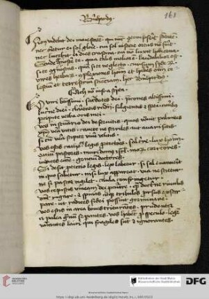Dicta ( Bernardus Claraevallensis, Augustinus, Hilarius) und Verse