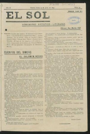Cuentos del simorg : El Salomón negro