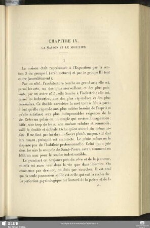 Chapitre IV. La Maison Et Le Mobilier