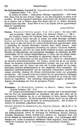 528, Roumagnac. La Estadistica criminal en Mexico. 1907