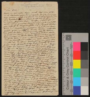 Brief von Clemens Brentano an Bettina von Arnim