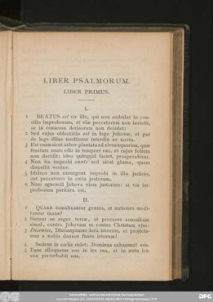 Liber Psalmorum.
