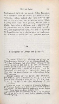 245-250 Nachträgliches zu "Messe und Pascha"