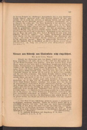 Riemes von Albrecht von Wallenstein nicht eingeäschert