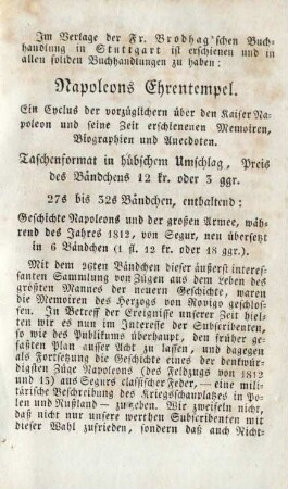 Im Verlage der Fr. Brodhag'schen Buchhandlung in Stuttgart ist erschienen ...