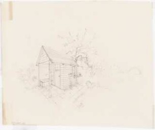 Gartenhaus Karl Foerster, Potsdam-Bornim: Perspektivische Ansicht