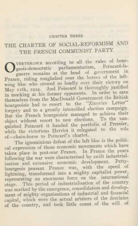 Chapter Three The Charter Of Social-Reformism And The French Communist Party