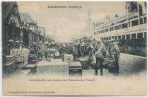 Verladen des Gepäcks des Ostasiatischen Expeditionskorps