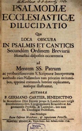 Psalmodiae ecclesiasticae delucidatio