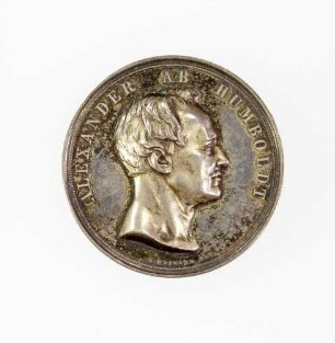 Medaille auf die Feier zum 100. Geburtstag von Alexander von Humboldt in Berlin