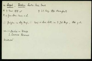 Lepel, Ferdin. Ludw. Carl Emil v.